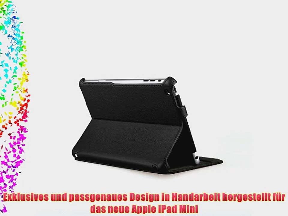Supremery Apple iPad Mini Case Tasche Lederetui Sleeve Cover H?lle in Schwarz mit Standfunktion