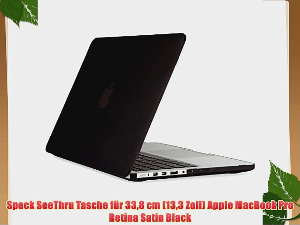 Speck SeeThru Tasche f?r 338 cm (133 Zoll) Apple MacBook Pro Retina Satin Black