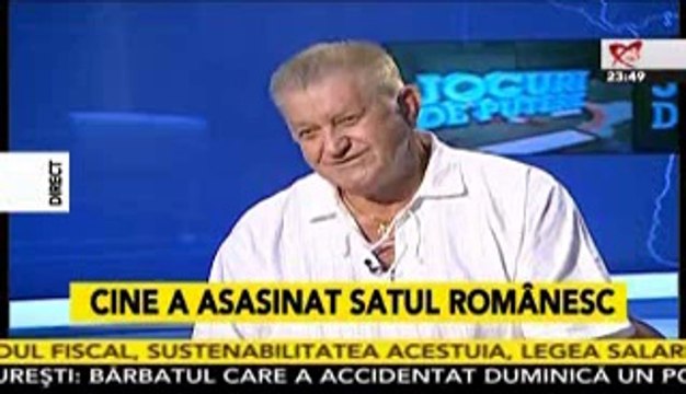 Dorel Visan la Jocuri de putere: TARANUL ROMAN NU MAI E TARAN. BUNUL-SIMT INCEPE SA DISPARA SI LA TARA