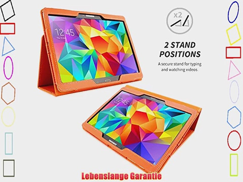 Snugg? Galaxy Tab S 10.5 H?lle (Orange) - Smart Case mit lebenslanger Garantie