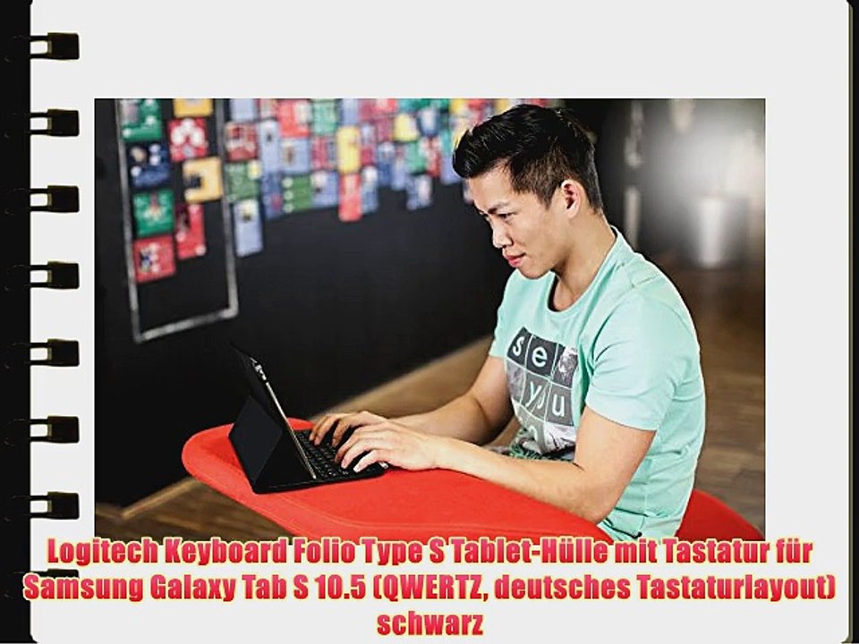 Logitech Keyboard Folio Type S Tablet-H?lle mit Tastatur f?r Samsung Galaxy Tab S 10.5 (QWERTZ