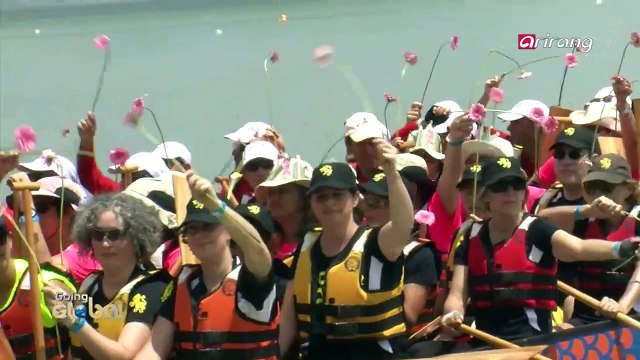 Dragon boat Israel race on the sea of Galilee