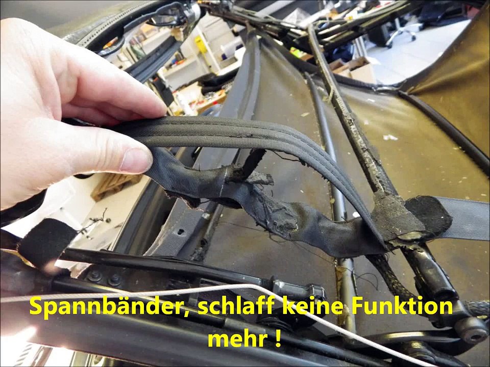 Original BMW E36 Cabrio Verdeck Montage
