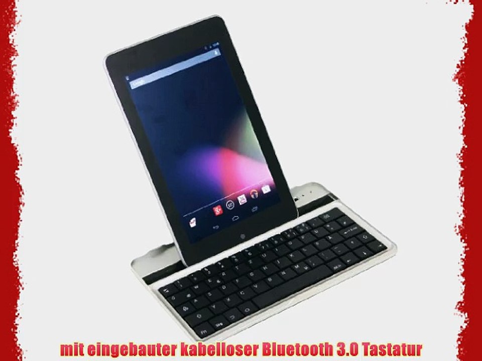 GeX? kabellose Bluetooth QWERTZ-Tastatur f?r Google Nexus 7 I (nur f?r die erste Generation