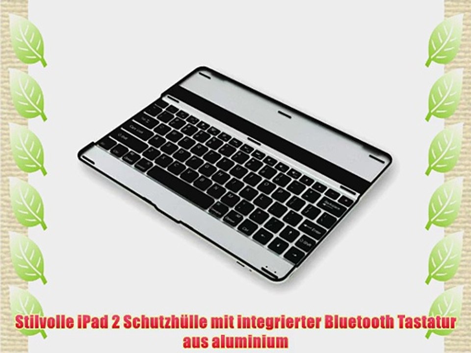Sharon iPad2 Case mit integrierter Bluetooth Tastatur (englisches Layout)