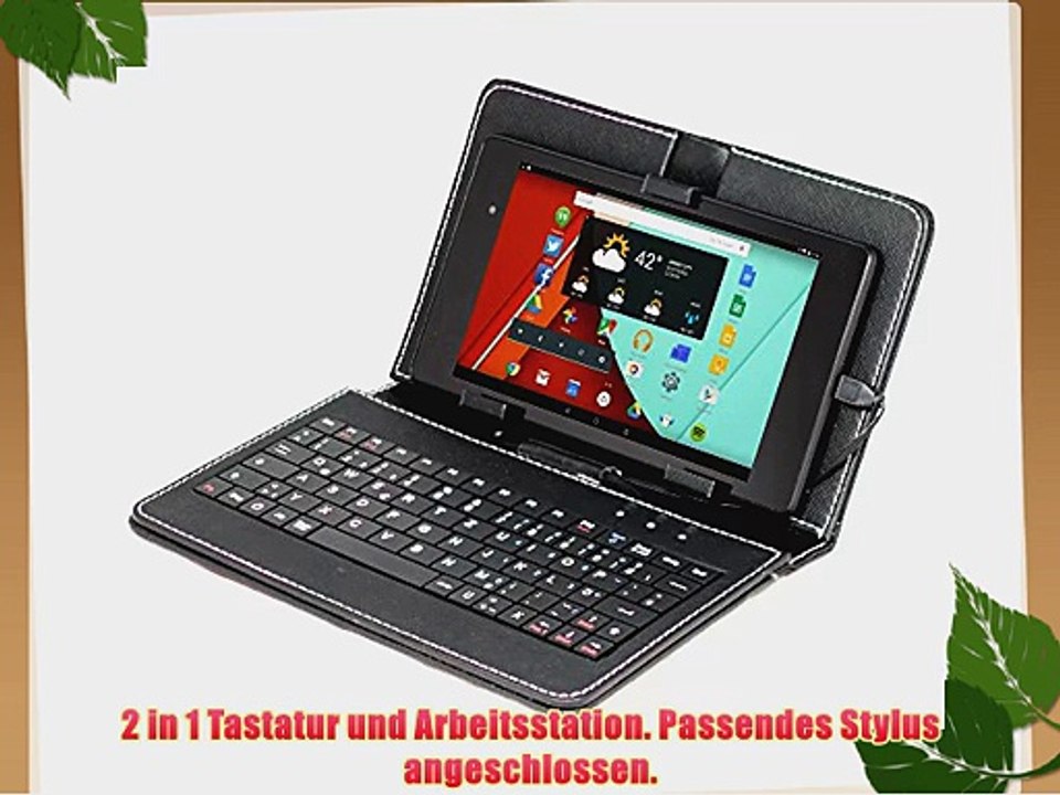 Navitech ODYS Space 17.8 cm Tablet-PC 7 Zoll Stand mit deutschem QWERTZ Keyboard mit Micro