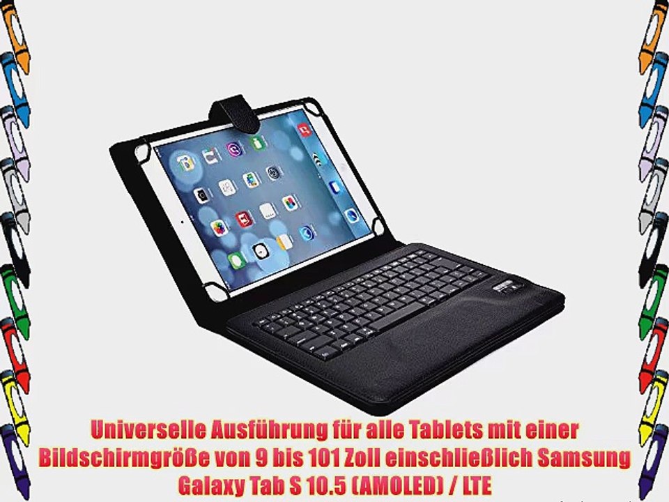 Cooper Cases(TM) Infinite Executive Samsung Galaxy Tab S 10.5 (AMOLED) / LTE Universal Folio-Tastatur