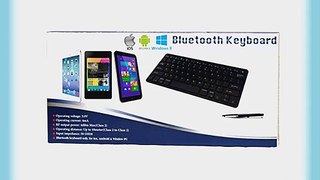 Navitech Schwarz Wireless Bluetooth Keyboard / Tastatur f?r Medion Lifetab P8912 (MD 99066)