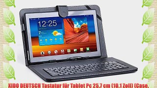 XIDO DEUTSCH Tastatur f?r Tablet Pc 257 cm (101 Zoll) (Case Ledertasche 1GB RAM Tasche Mini