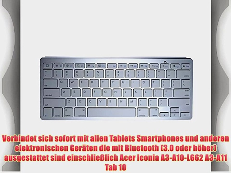 Cooper Cases(TM) B1 universelle Bluetooth Funktastatur f?r Acer Iconia A3-A10-L662 A3-A11 Tab