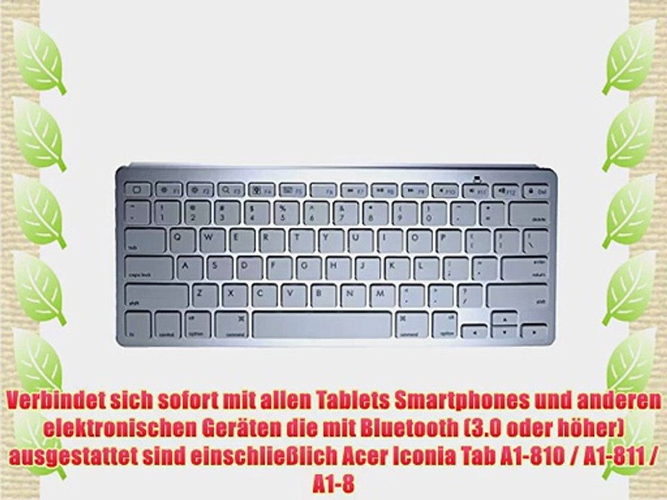 Cooper Cases(TM) B1 universelle Bluetooth Funktastatur f?r Acer Iconia Tab A1-810 / A1-811