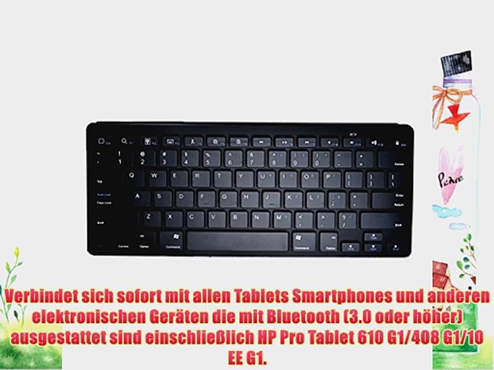 Cooper Cases(TM) B1 universelle Bluetooth Funktastatur f?r HP Pro Tablet 610 G1/408 G1/10 EE