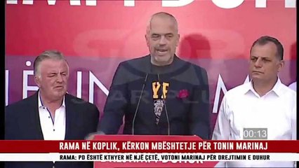 RAMA NË KOPLIK, KËRKON MBËSHTETJE PËR TONIN MARINAJ