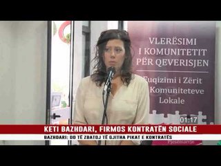KETI BAZHDARI, FIRMOS KONTRATËN SOCIALE