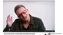 Bono, Richard Branson, Olivia Wilde, Matt Damon's Strike - Attack Conspiracy Theories - illuminati