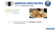 Low oil recipes and fat free cooking with Philips Airfryer