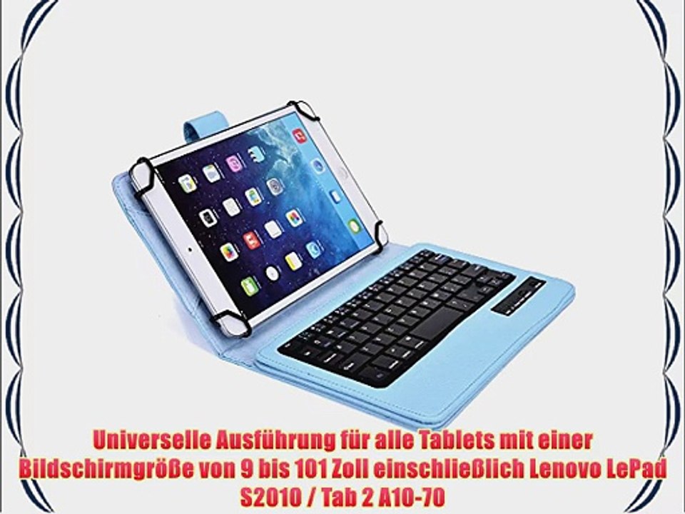 Cooper Cases(TM) Infinite Executive Lenovo LePad S2010 / Tab 2 A10-70 Universal Folio-Tastatur