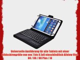 Cooper Cases(TM) Infinite Executive Universal Folio-Tastatur f?r Allview Viva D8 / H8 / H8