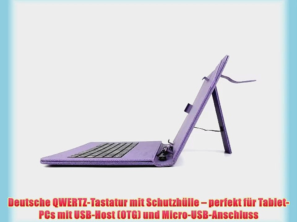 Elegante Tastatur-Schutzh?lle mit Standfunktion und DEUTSCHER QWERTZ-Belegung geeignet f?r