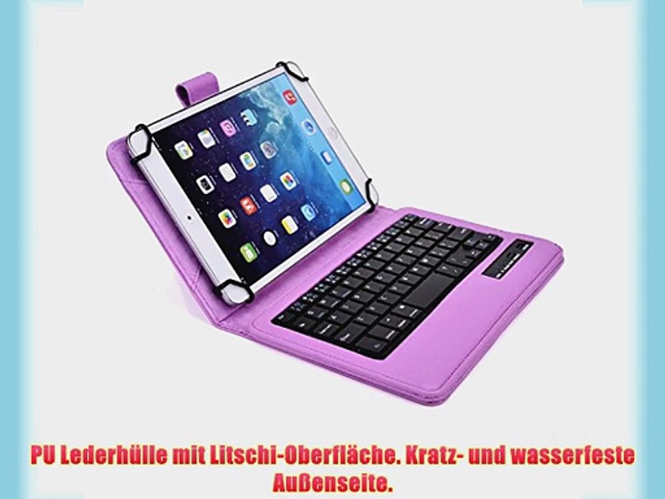 Cooper Cases(TM) Infinite Executive Universal Folio-Tastatur f?r Alcatel One Touch T10 in Hellviolett