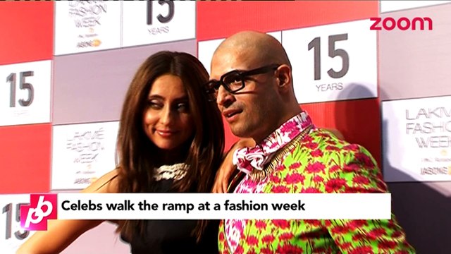 Radhika Apte, Kunal Kapoor, Soha Ali Khan walk the ramp at Lakhme Fashion Week - Bollywood News
