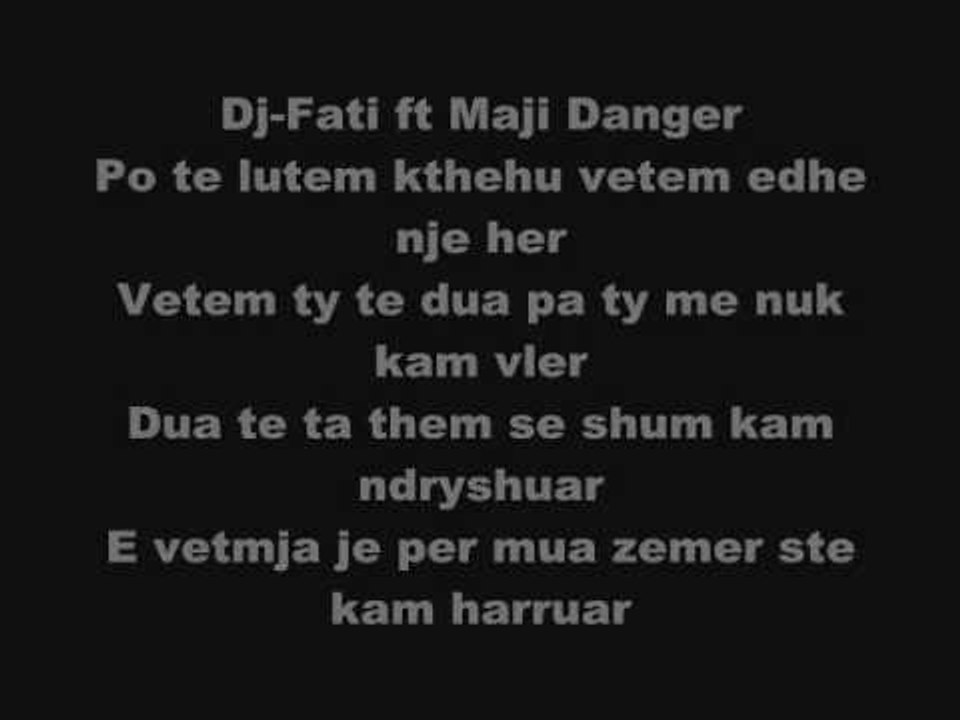 Dj-Fati Ft Maji Danger-Nuk Te Harroj (STRIQKA) New  2011