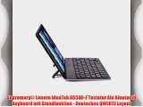 Supremery? Lenovo IdeaTab A5500-F Tastatur Alu Bluetooth Keyboard mit Standfunktion - Deutsches