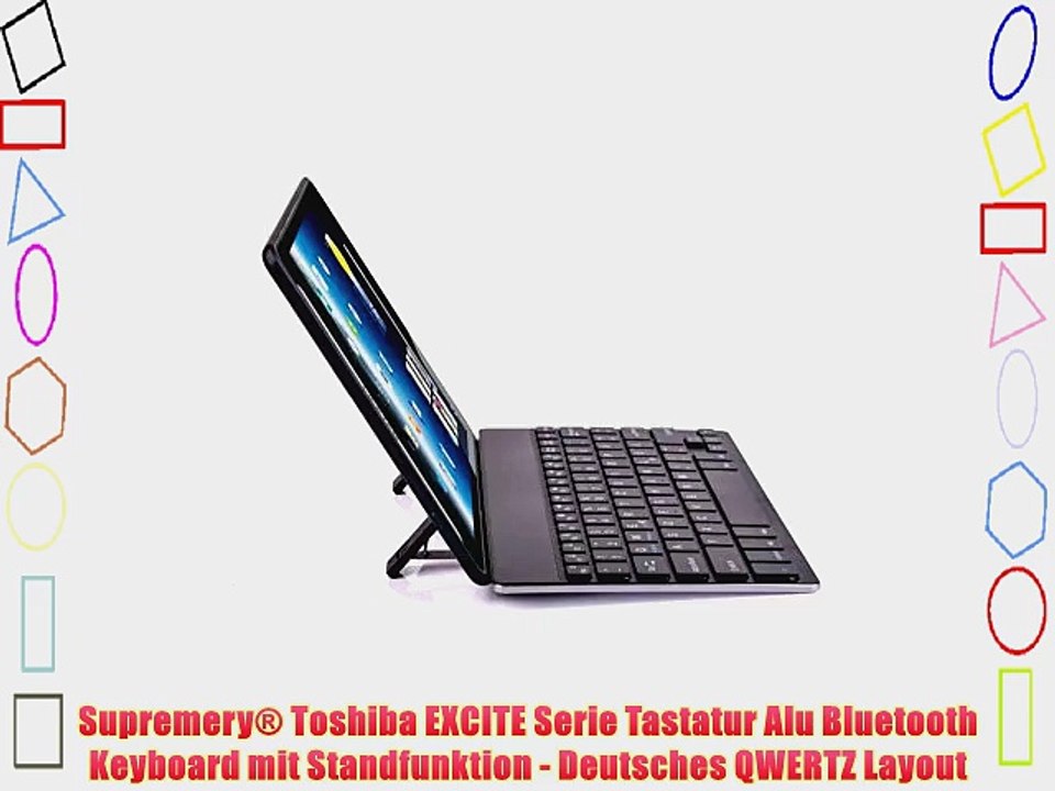 Supremery? Toshiba EXCITE Serie Tastatur Alu Bluetooth Keyboard mit Standfunktion - Deutsches