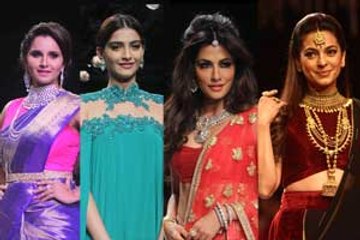 Sonam, Chitrangda and Juhi sizzle the ramp!