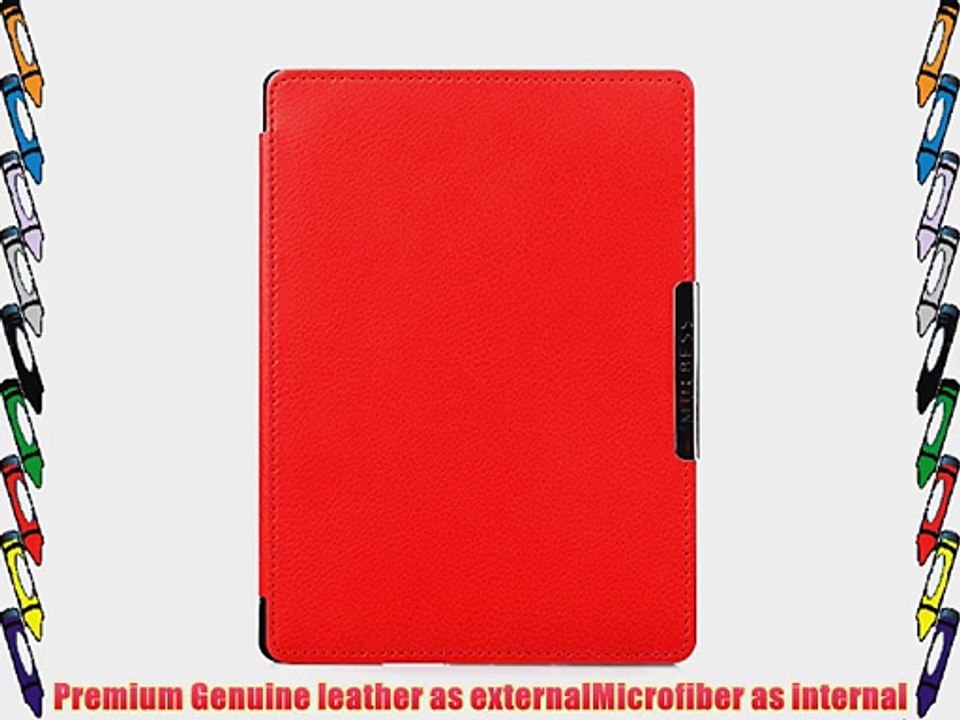 Mulbess - eReader eBook Kobo Aura H2O H?lle Case aus echtem Leder Sleeve Cover mit Elastische