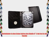 Tuff-Luv Embrace Schutzh?lle aus echtem Leder schwarz schwarz Amazon Kindle 4 / 15 cm (6 Zoll)