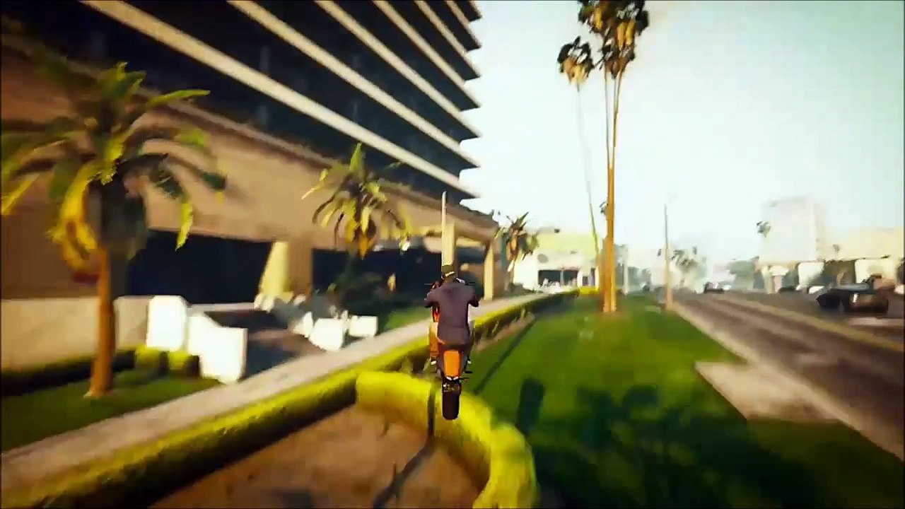 GTA 5 : Mes Premiers Stunt (COMPILATION STUNT MOTO #1)