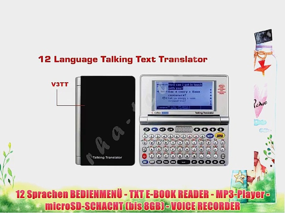 COMET M10 - 12 Sprachen Volltext und Wort ?bersetzer mit Sprachausgabe Talking Translator -