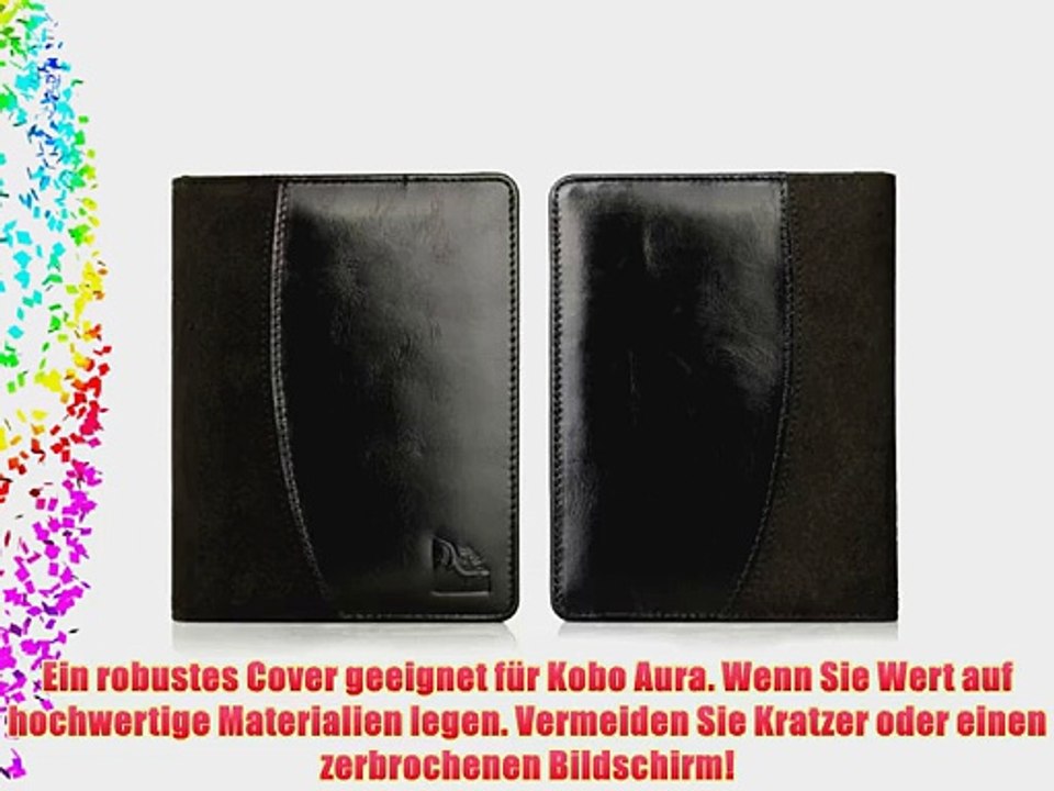 Die original GeckoCovers Kobo Aura H?lle aus Leder Tasche Cover Case Etui Kobo Aura 6 Zoll