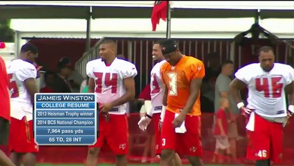 How well is Jameis Winston developing in training camp?