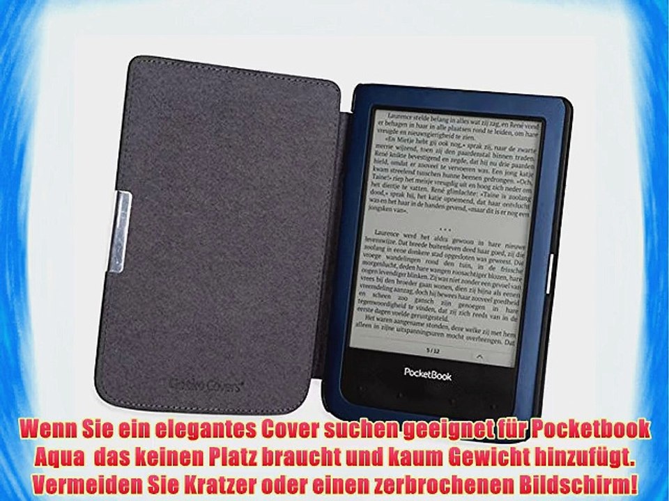 Die original Luxus GeckoCovers Pocketbook Aqua H?lle Tasche Cover Case Etui in der Farbe schwarz