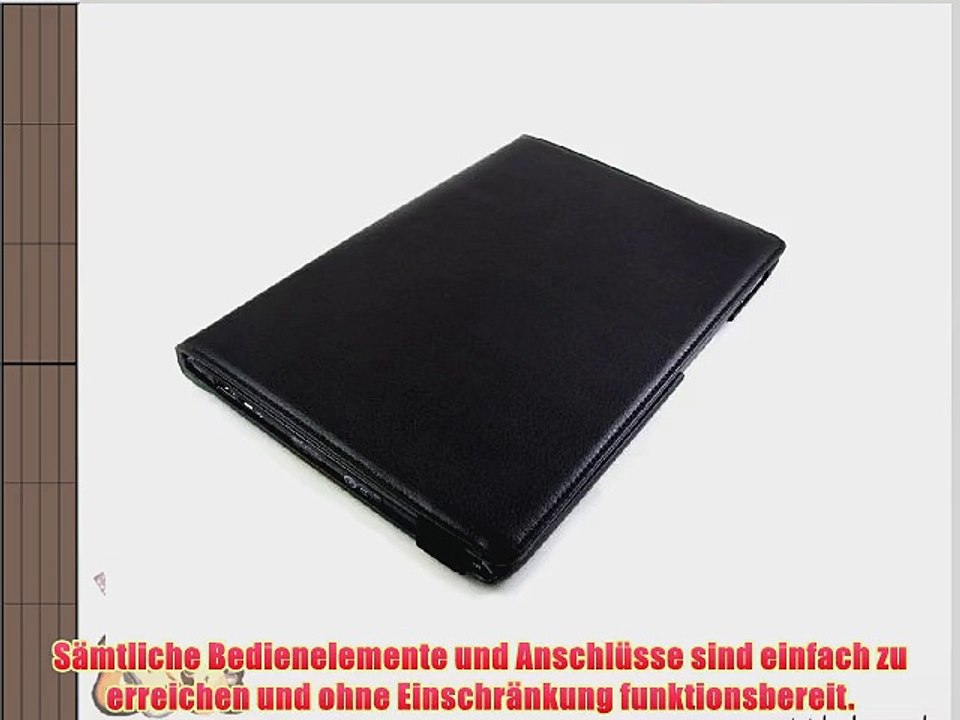 DURAGADGET`s 360 ?C drehbare Schutzh?lle (PU-Leder schwarz) f?r Acer Iconia Tab A500 Tablet