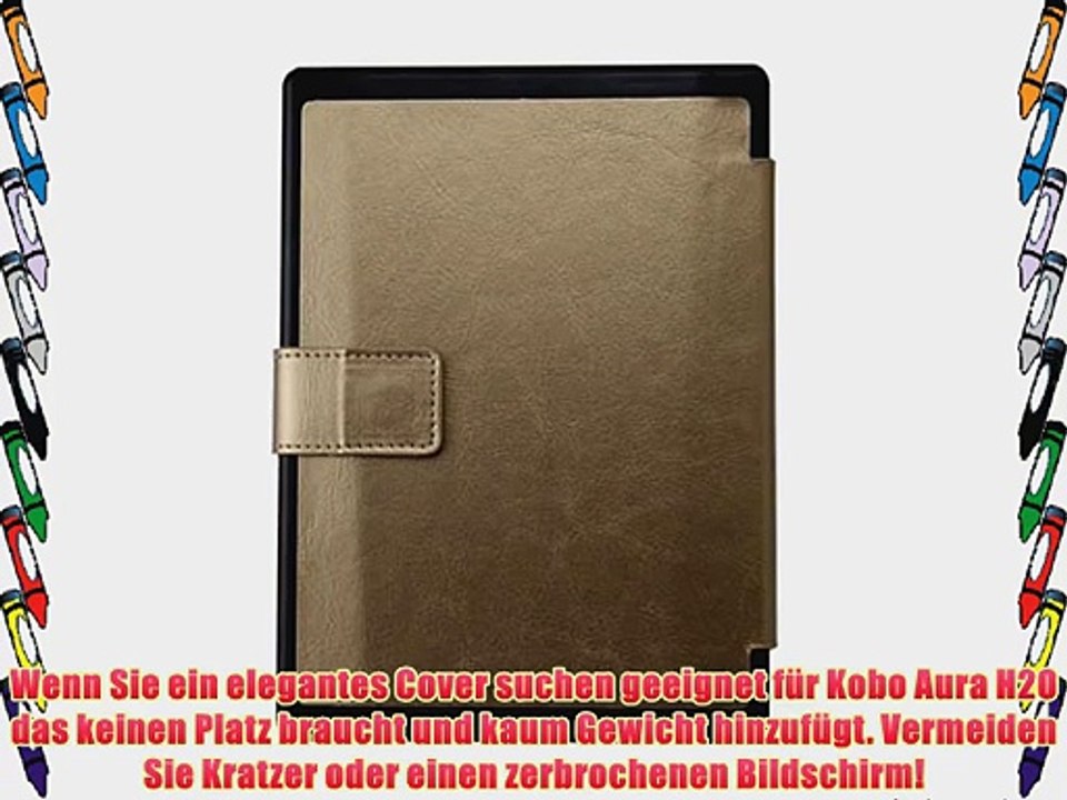 Die original GeckoCovers wasserfeste Slimfit Kobo Aura H2O H?lle Tasche Cover Case Etui Kobo