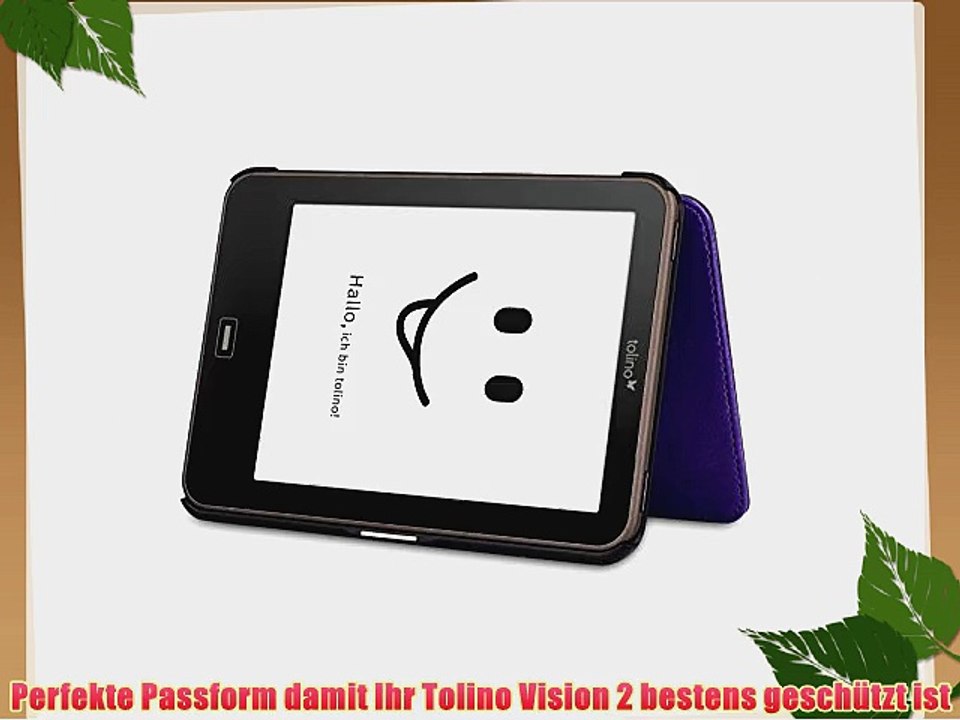 Supremery Tolino Vision 2 H?lle Smart Cover Tasche Book Case f?r Tolino Vision 2 - Violett