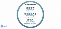 Matsuo Basho - Haiku - Stillness, Cicadas - Japanese Literature and Poetry