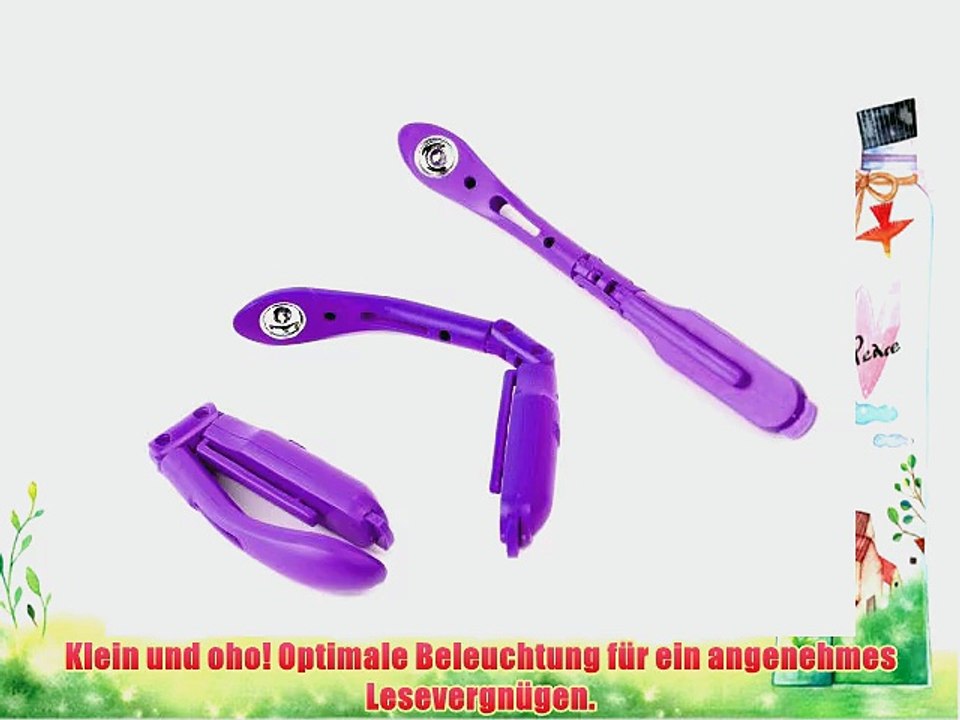DURAGADGET`s violettes Pen Clip-On LED Leselicht f?r eReaders wie Amazon Kindle Keyboard Kindle
