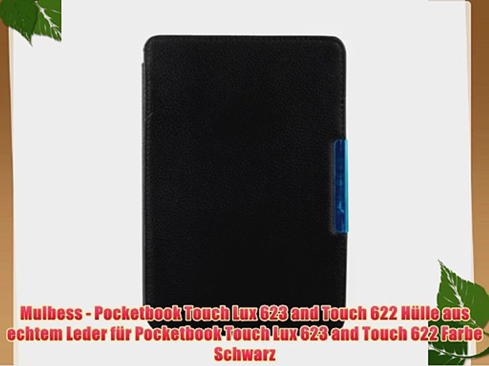 Mulbess - Pocketbook Touch Lux 623 and Touch 622 H?lle aus echtem Leder f?r Pocketbook Touch