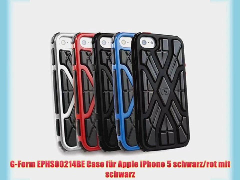 G-Form EPHS00214BE Case f?r Apple iPhone 5 schwarz/rot mit schwarz