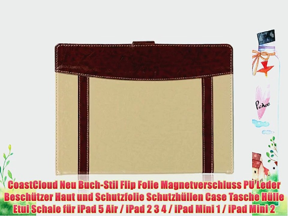 CoastCloud Neu Buch-Stil Flip Folie Magnetverschluss PU Leder Besch?tzer Haut und Schutzfolie