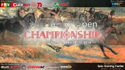 Hà Nội Open 4   Tứ Kết , Thái Bình 1 vs Hải Phòng  21 12 2014 T3