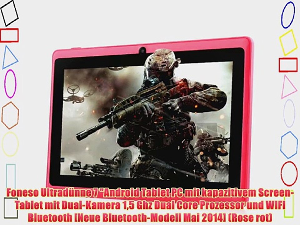 Foneso Ultrad?nne 7 Android Tablet PC mit kapazitivem Screen-Tablet mit Dual-Kamera 15 Ghz