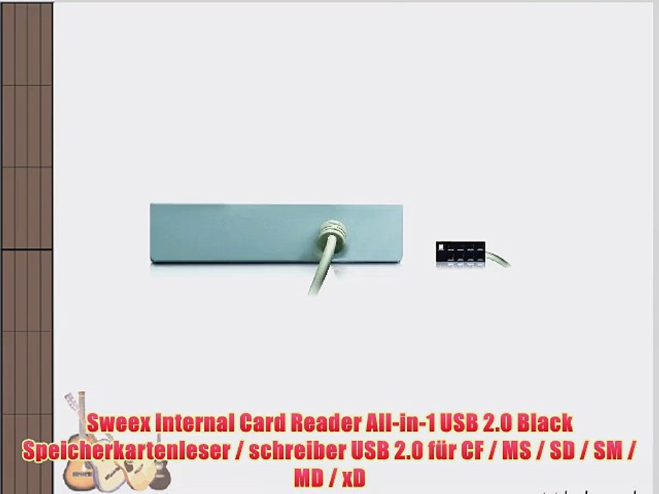 Sweex Internal Card Reader All-in-1 USB 2.0 Black Speicherkartenleser / schreiber USB 2.0 f?r
