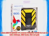 A-Data AHD710-500GU3-CYL externe Festplatte 500GB (64 cm (25 Zoll) 5400rpm 8MB Cache USB 3.0)