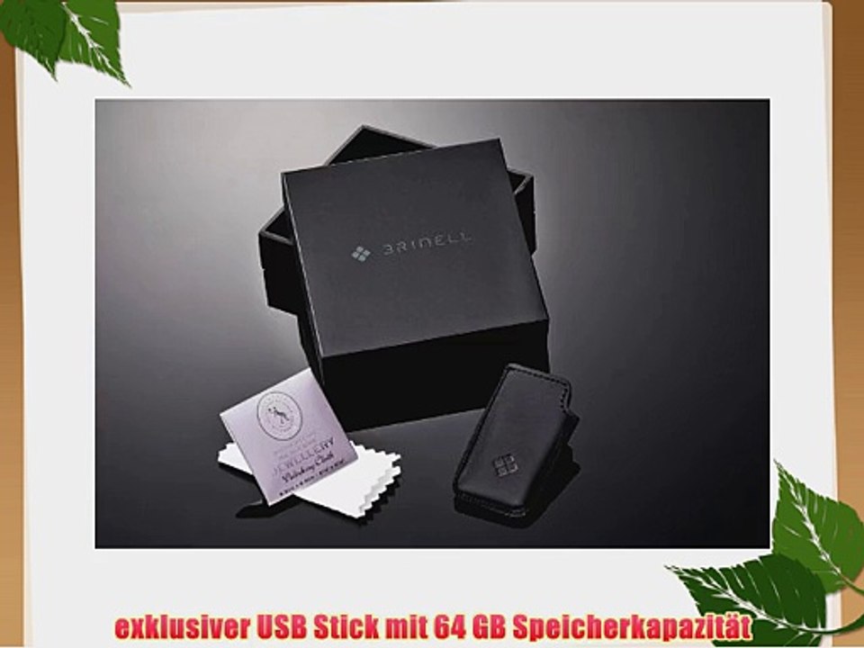 Brinell Stick single-action 64GB Speicherstick USB 3.0 Red Dot Gewinner 2013 carbon/schwarz
