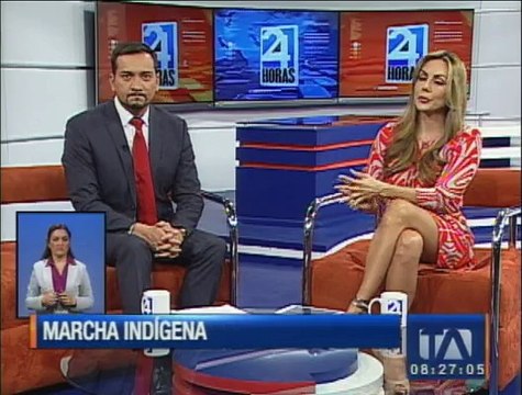 Hoy se cumple el tercer día de la marcha indígena